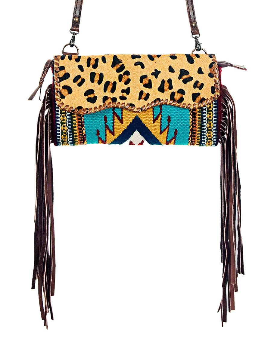 Women's Cheetah With Fringe Purse 3 Women's Cheetah With Fringe Purse
