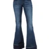 Women's Braid Bottom Flare Jeans 2 Women's Braid Bottom Flare Jeans -Ladies Western Cowboy Shop 0015 ELK0019 Front
