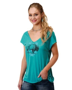 ROPER Women's Buffalo Screen Print Top