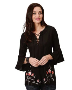 ROPER Women's Challis Peasant Blouse