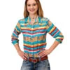 ROPER Women's Serape Print Western Shirt -Ladies Western Cowboy Shop 0305005904050BU 0000 0305005904050a 1024x1024 2x 573f6cfb 30d2 4dc6 a833 96dea23a8808