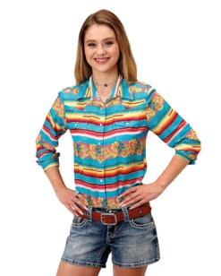 ROPER Women's Serape Print Western Shirt