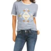 Ariat Women's Soiree Tee 1 Ariat Women's Soiree Tee -Ladies Western Cowboy Shop 10036348 0000 S21 WMS WEST 10036348 front