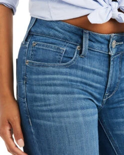 Ariat Women's R.E.A.L. Mid Rise Patricia Boot Cut Jean -Ladies Western Cowboy Shop 10036812 0002 F21 WEST WMS 10036812 detail02