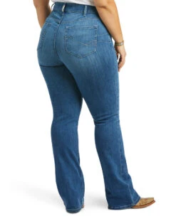 Ariat Women's R.E.A.L. Mid Rise Patricia Boot Cut Jean -Ladies Western Cowboy Shop 10036812 0007 F21 WMS WEST 10036812 back plus