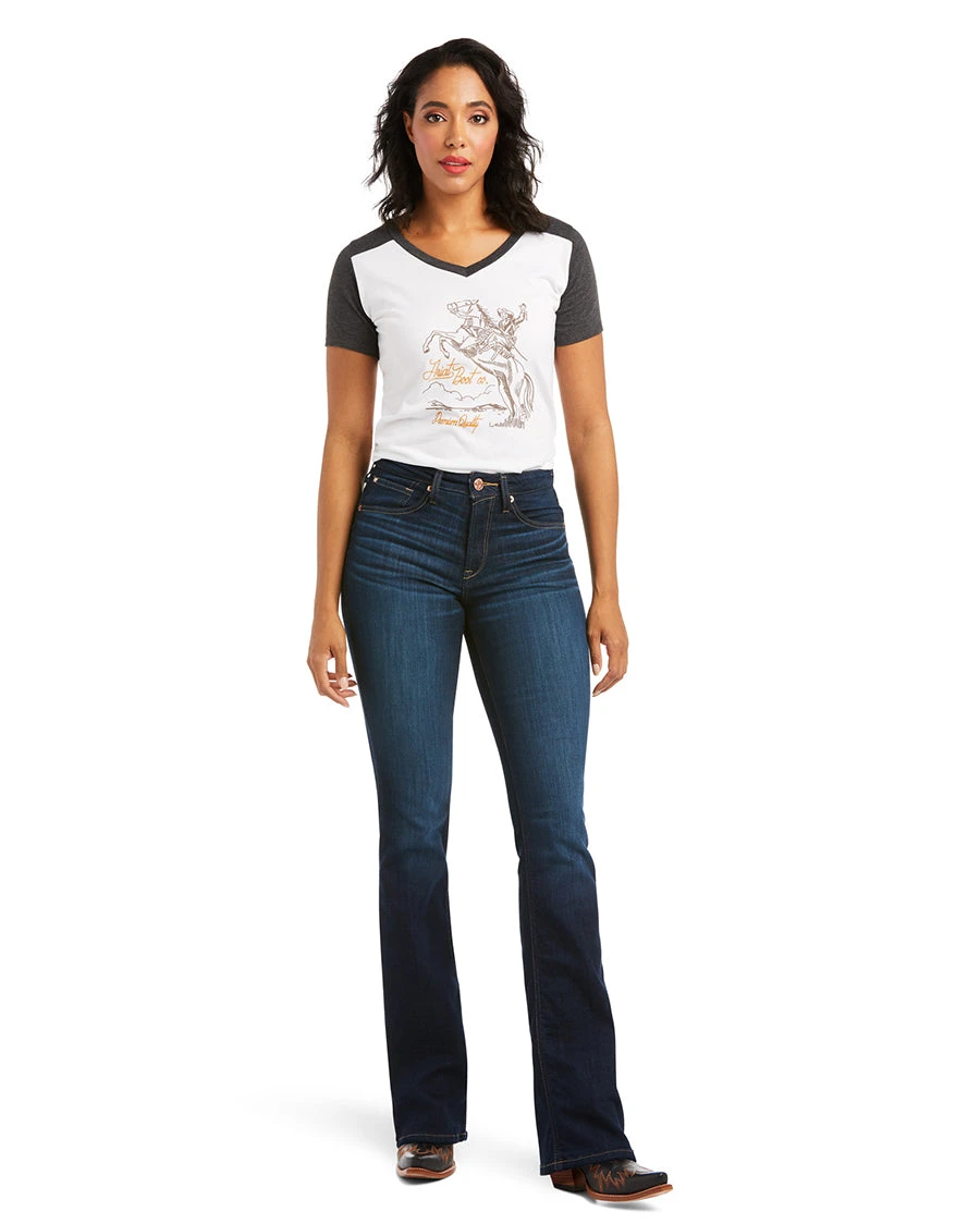 Ariat Women's R.E.A.L. High Rise Ballary Boot Cut Jean 5 Ariat Women's R.E.A.L. High Rise Ballary Boot Cut Jean - Image 3