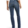 Ariat Women's R.E.A.L. Mid Rise Brenda Straight Jean -Ladies Western Cowboy Shop 10037682 0000 F21 WEST WMS 10037682 back