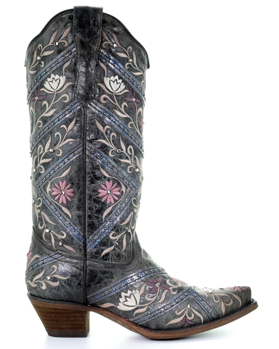 Corral Women's Heavy Floral Embroidered Boots 14 Corral Women's Heavy Floral Embroidered Boots - Image 12