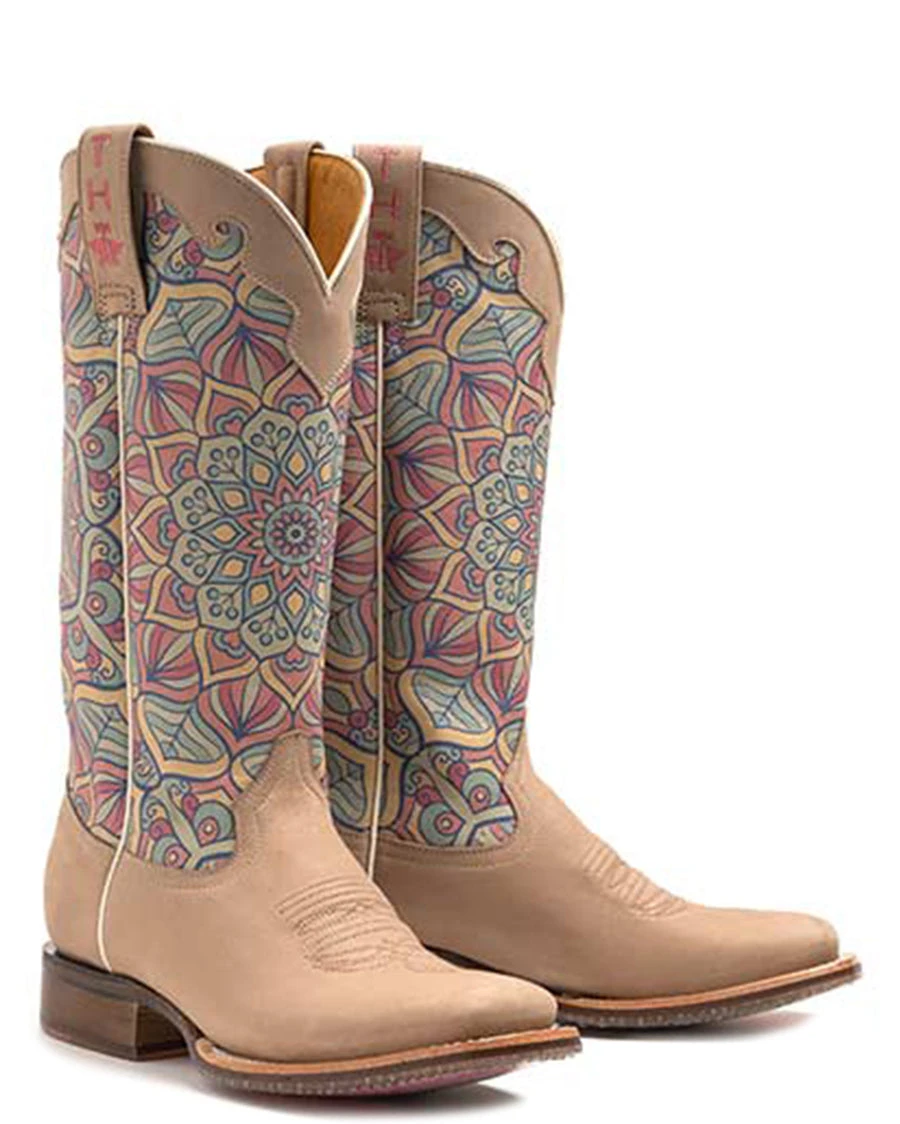 Women's Inner Peace Mandala Sole Western Boots 6 Women's Inner Peace Mandala Sole Western Boots - Image 4