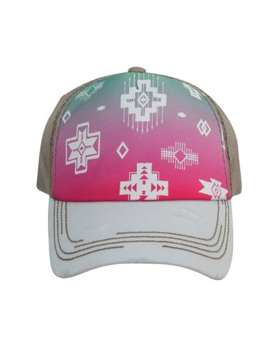 Women's Shaded Aztec Hat 3 Women's Shaded Aztec Hat
