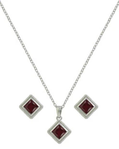 Montana Silversmiths Womens Under A Crimson Moon Jewelry Set