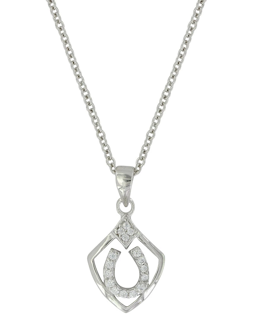 Montana Silversmiths Shielded In Horseshoes Necklace 3 Montana Silversmiths Shielded In Horseshoes Necklace