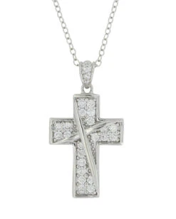 Montana Silversmiths Ribboned Cross Necklace