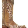 Corral Women's Floral Embroidered Square Toe Boots -Ladies Western Cowboy Shop 1 49e75cf8 e89b 4631 9659 ccfdee75f462
