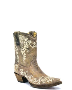 Corral Women's Embroidered Crater Short Boots