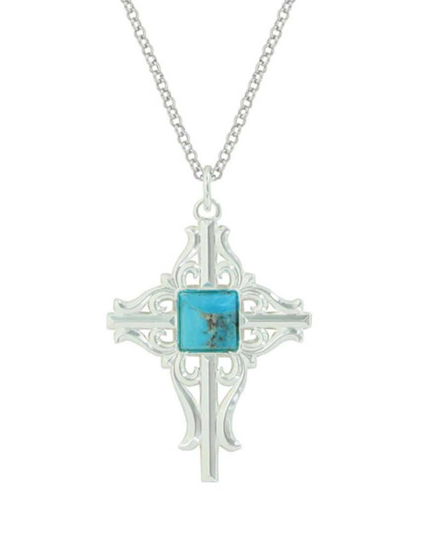 Montana Silversmiths Womens Gates Of The Mountains Cross Necklace 3 Montana Silversmiths Womens Gates Of The Mountains Cross Necklace