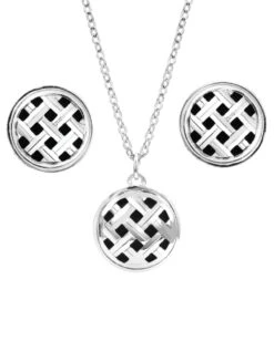 Montana Silversmiths Silver Legacy Button Jewelry Set
