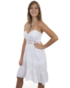 Scully Womens Spaghetti Strap Knee Length Dress