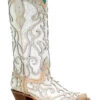 Corral Women's Glitter & Crystal Inlay Boots - White -Ladies Western Cowboy Shop 1 ca2e417b e936 4431 bd86 d8723da4a959