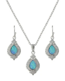 Montana Silversmiths Royal Cluster Drop Jewelry Set