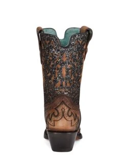Corral Women's Glitter Overlay And Studs Ankle Boots -Ladies Western Cowboy Shop 202203 0000 C3837 boot 13