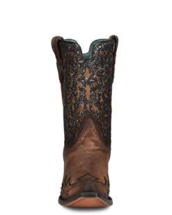 Corral Women's Glitter Overlay And Studs Ankle Boots -Ladies Western Cowboy Shop 202203 0001 C3837 boot 05