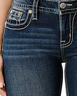 Women's Dreamy Floral Bootcut Jeans 10 Women's Dreamy Floral Bootcut Jeans -Ladies Western Cowboy Shop 202203MMJ 0026 M3794B D