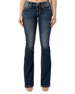 Women's Dreamy Floral Bootcut Jeans 8 Women's Dreamy Floral Bootcut Jeans -Ladies Western Cowboy Shop 202203MMJ 0029 M3794B A