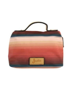 Justin Women's Ombre Stripes Cosmetic Pouch