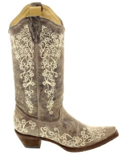 Corral Women's Crater Bone Embroidery Boots -Ladies Western Cowboy Shop 2 36051992 12a0 41b2 aed9 5c8a36a076c6