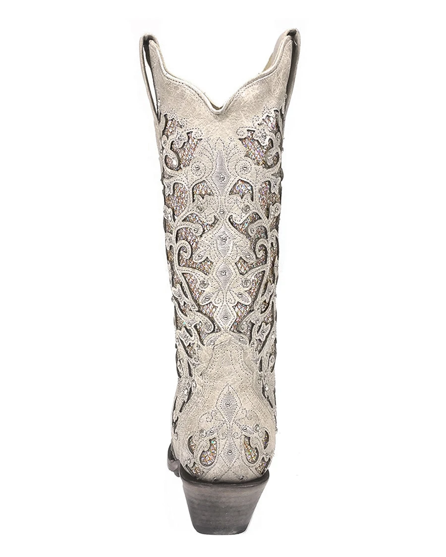 Corral Women's Glitter And Crystals Wedding Boots 7 Corral Women's Glitter And Crystals Wedding Boots - Image 5