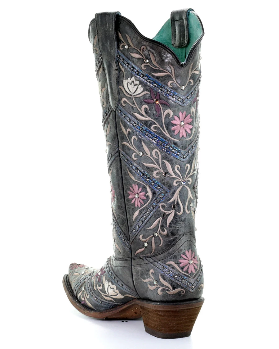 Corral Women's Heavy Floral Embroidered Boots 7 Corral Women's Heavy Floral Embroidered Boots - Image 5