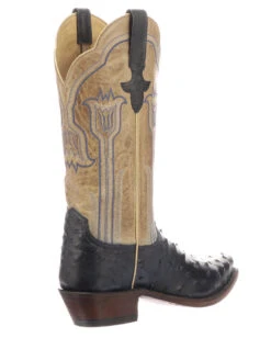 Lucchese Womens Maeve Full-Quill Ostrich Boots - Navy -Ladies Western Cowboy Shop 7 a8e68200 7ca5 4688 8215 1eed85ab1823