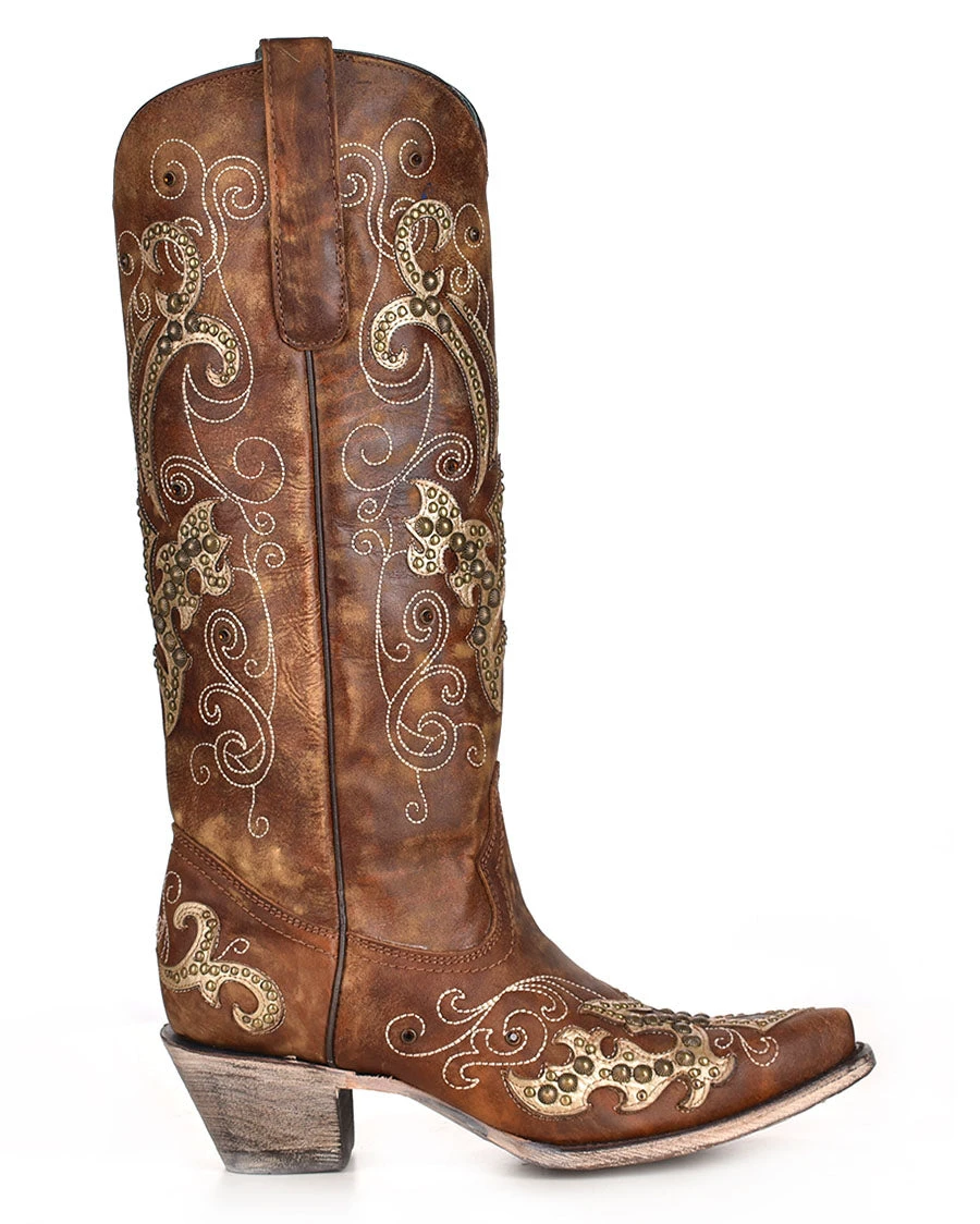 Corral Women's Studded Overlay Western Boots 4 Corral Women's Studded Overlay Western Boots - Image 2