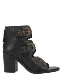 Dingo Women's Ziggy Leather Sandals 15 Dingo Women's Ziggy Leather Sandals -Ladies Western Cowboy Shop A 0066 DI787 Black 2