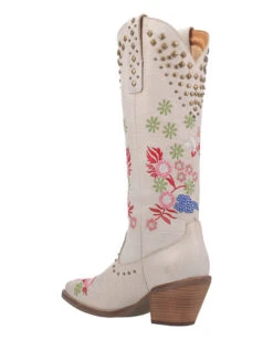 Dingo Women's Poppy Western Boots -Ladies Western Cowboy Shop A 0207 DI732 White 9