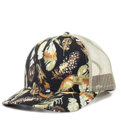 Women's Feather And Flower Hat