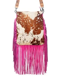 Women's Acid Gold Cowhide Crossbody -Ladies Western Cowboy Shop AMD202201 0009 ADBGS192E B