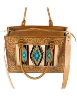 Women's Tooled Edge Saddle Blanket Tote -Ladies Western Cowboy Shop AMD202201 0074 ADBG582C