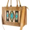 Women's Tooled Edge Saddle Blanket Tote 1 Women's Tooled Edge Saddle Blanket Tote -Ladies Western Cowboy Shop AMD202201 0076 ADBG582