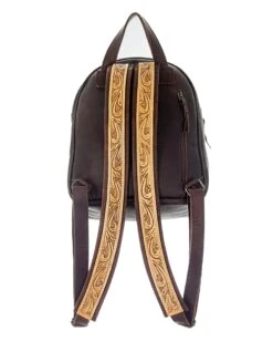 Women's Turquoise Stone & Tooled Strap Backpack -Ladies Western Cowboy Shop AMD202201 0095 ADBG560D