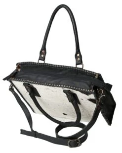 Women's Hair-On Crossbody Shoulder Bag -Ladies Western Cowboy Shop AMD202201 0144 ADBGS118BKW E