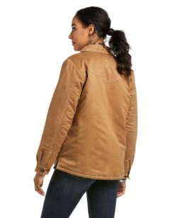 Ariat Women's Slap Faux Suede Shirt Jacket -Ladies Western Cowboy Shop ARI 1 0145 F21 WMS WEST 10037742 back