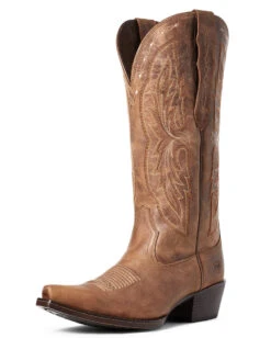 Ariat Women's Heritage Elastic Calf Western Boots -Ladies Western Cowboy Shop ARI 0011 S21 WMS WEST 10036047 3 4 front