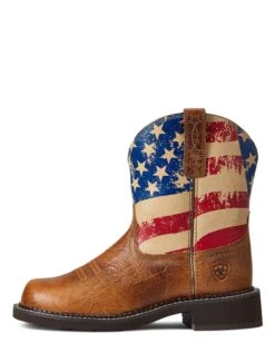 Ariat Women's Fatbaby Heritage Patriot Western Boots -Ladies Western Cowboy Shop ARI202203 2 0002 S22 WMS WEST 10040269 side