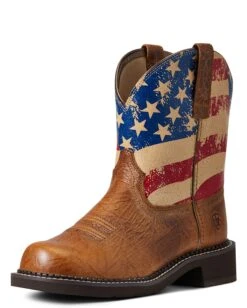 Ariat Women's Fatbaby Heritage Patriot Western Boots -Ladies Western Cowboy Shop ARI202203 2 0005 S22 WMS WEST 10040269 3 4 front