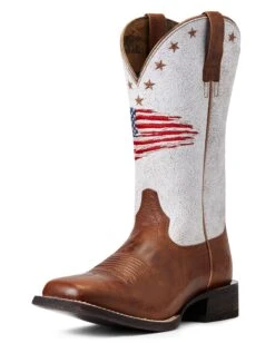 Ariat Women's Circuit Patriot Western Boots 12 Ariat Women's Circuit Patriot Western Boots -Ladies Western Cowboy Shop ARI202203 0014 S22 WMS WEST 10040400 3 4 front
