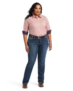 Ariat Women's Kirby Stretch Shirt -Ladies Western Cowboy Shop ARI202206 0057 S22 WMS WEST 10040580 full plus