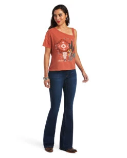 Ariat Women's Around And Around Tee 8 Ariat Women's Around And Around Tee -Ladies Western Cowboy Shop ARI202206 0087 S22 WMS WEST 10040524 full