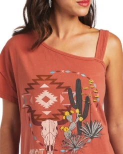 Ariat Women's Around And Around Tee 9 Ariat Women's Around And Around Tee -Ladies Western Cowboy Shop ARI202206 0089 S22 WMS WEST 10040524 detail01